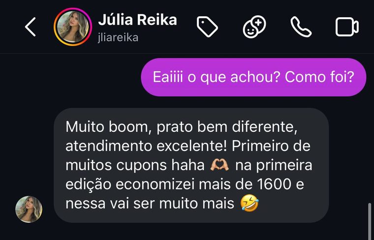 Depoimento de Júlia Reika — BH em Dobro
